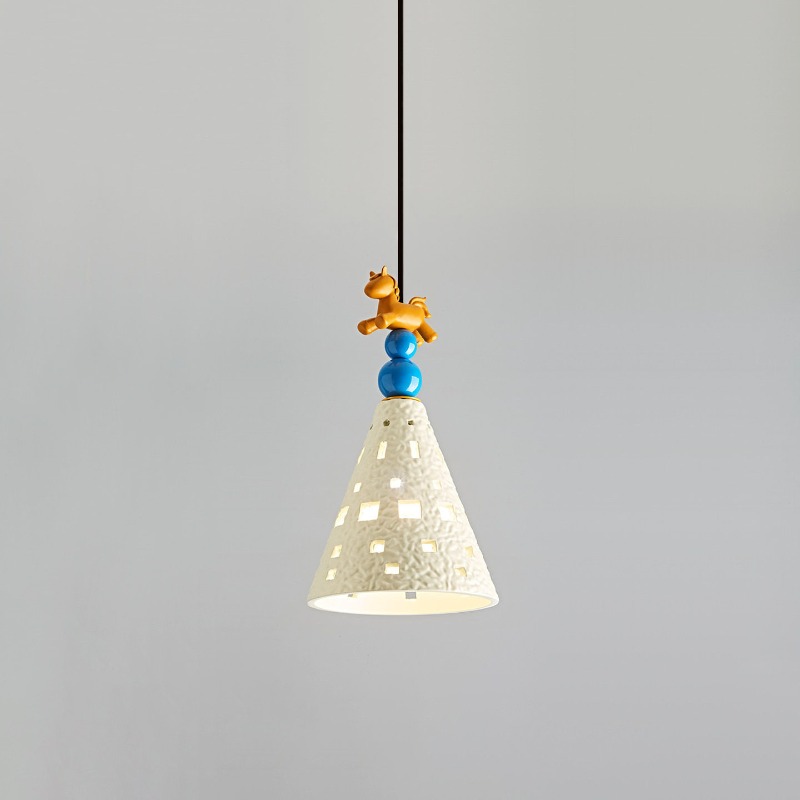 Solar Lamp - Cream wind children's room bedroom bedside
